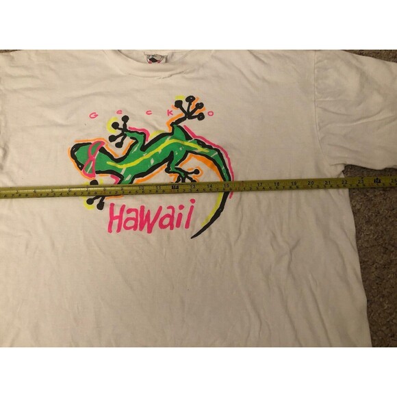 Vintage Hawaii Salamander Vacation T Shirt Unisex XL Single Stitch Caribbean Dre - Picture 6 of 8